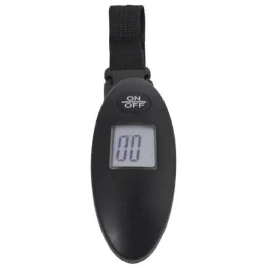 LCD Luggage Scale & Strap Black Front